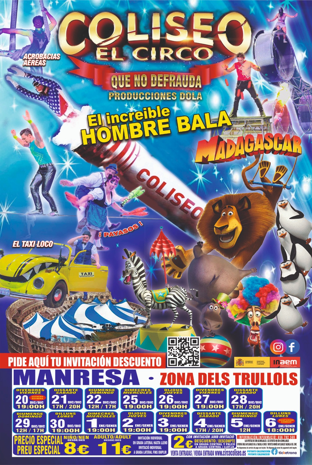 Circo Coliseo Presenta Madagascar en Manresa