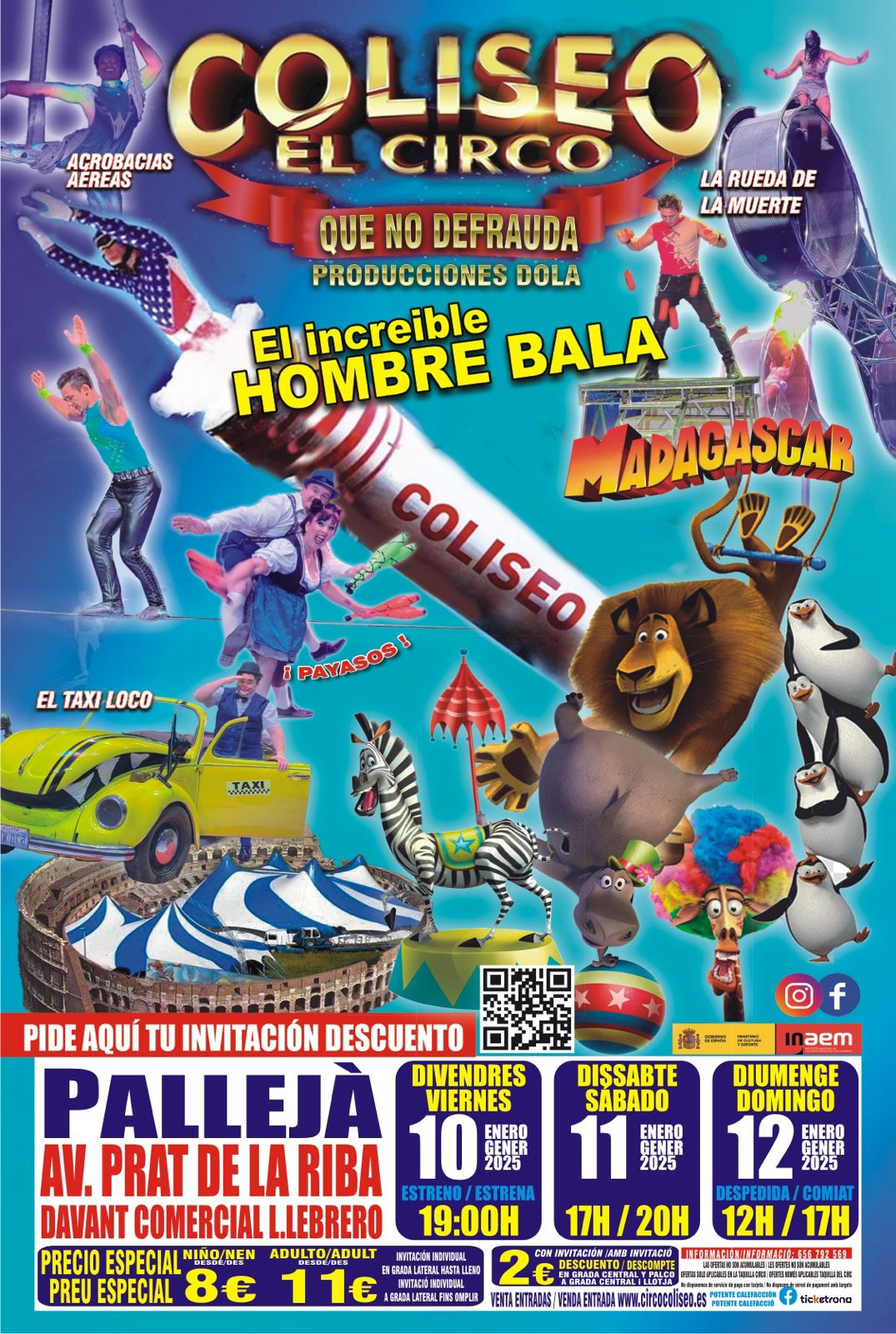 Circo Coliseo Presenta Madagascar en Pallejà